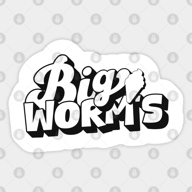 Big Worm's Ice Cream Sticker by djwalesfood